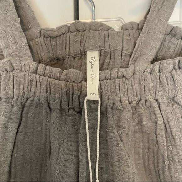 Rylee + Cru Textured Remi Short Set in Pool size 2-3Y - Picture 4 of 5